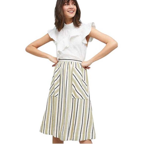 Anthropologie Dresses & Skirts - Akemi + Kin Anthropologie Luria Skirt Linen Cotton